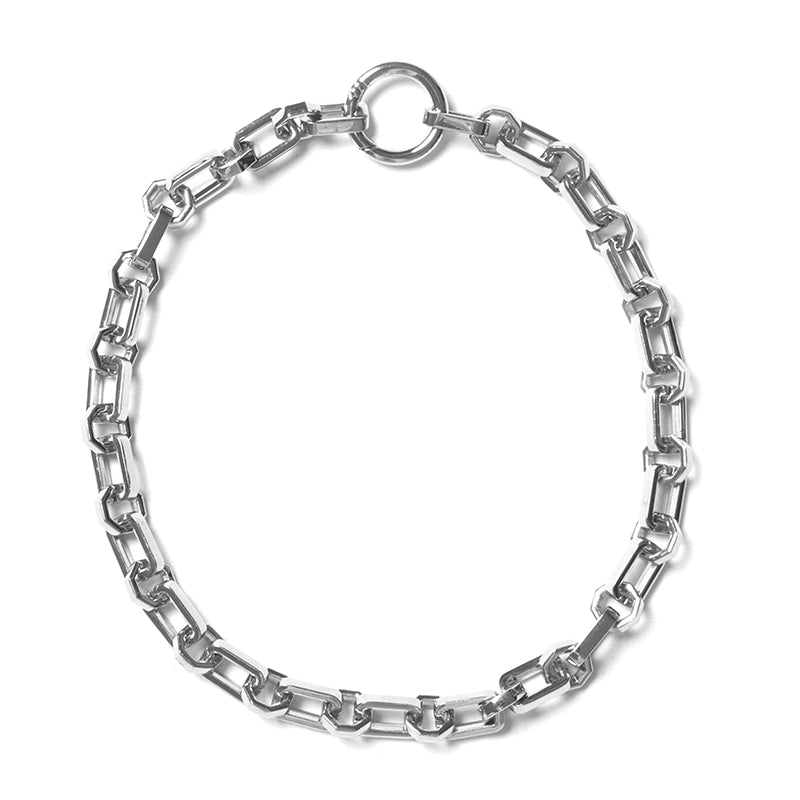 Metal Bamboo Knot Chain Necklace Round Collarbone Chain Temperament Necklace
