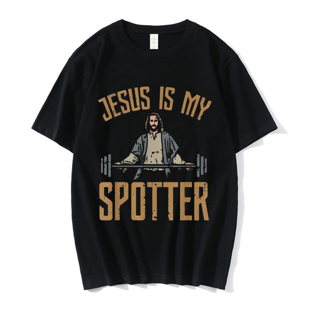 Nicolas Cage Moshi Moshi Jesus Desu T-Shirt Men Funny Meme P