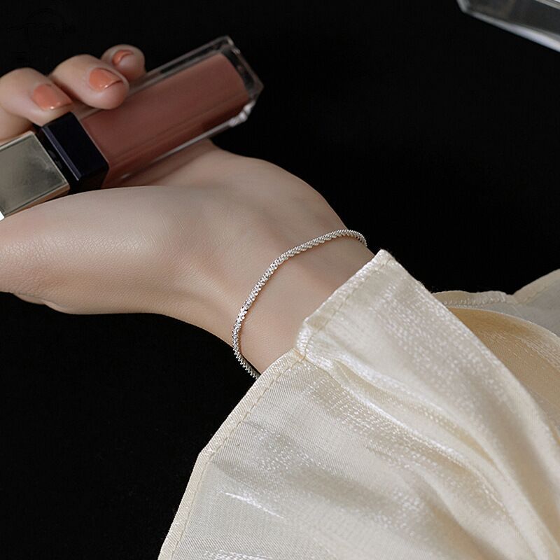 Bracelet Simple Starry Sparkling Bracelet Ins Niche Design Sense Net Red Cold Style Bracelet Female Bracelet