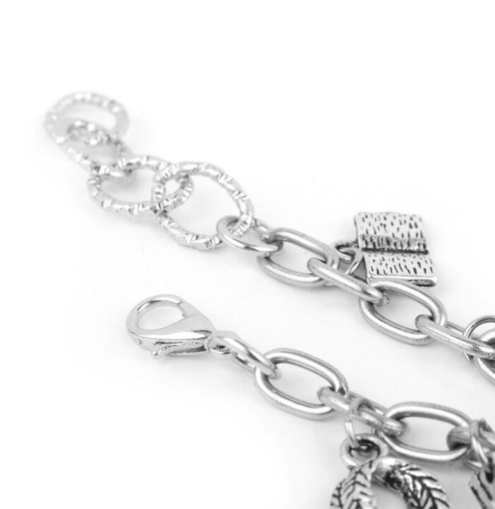 Angel wings bracelet, gold silver alloy bracelet