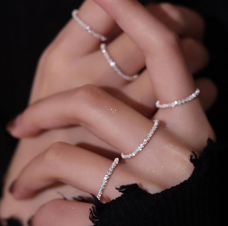Bracelet Simple Starry Sparkling Bracelet Ins Niche Design Sense Net Red Cold Style Bracelet Female Bracelet