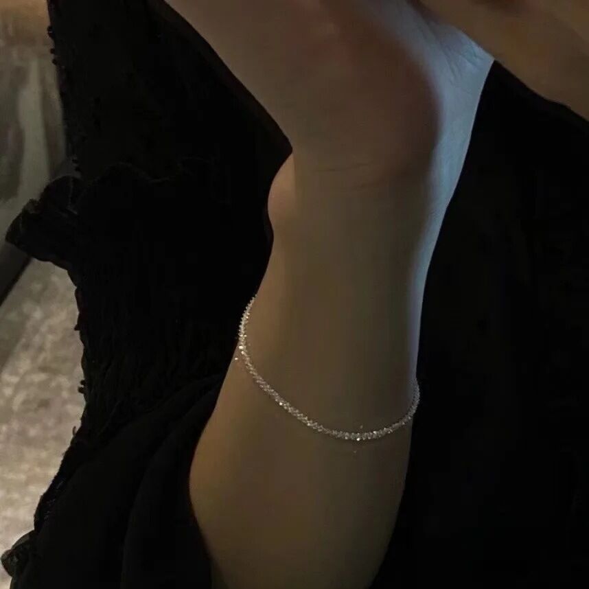 Bracelet Simple Starry Sparkling Bracelet Ins Niche Design Sense Net Red Cold Style Bracelet Female Bracelet