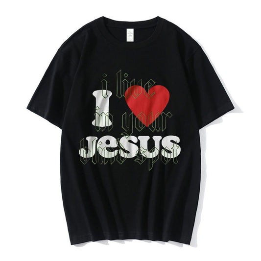 Nicolas Cage Moshi Moshi Jesus Desu T-Shirt Men Funny Meme P