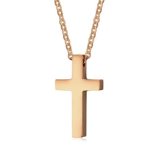 Vnox Classic Blank Cross Necklaces Prayer Christ Men Jewelry